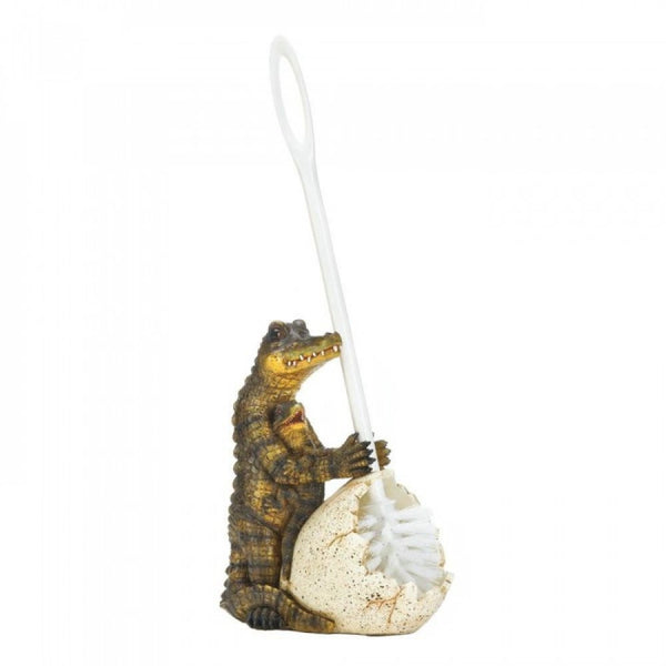Crocodile Family Toilet Brush Holder