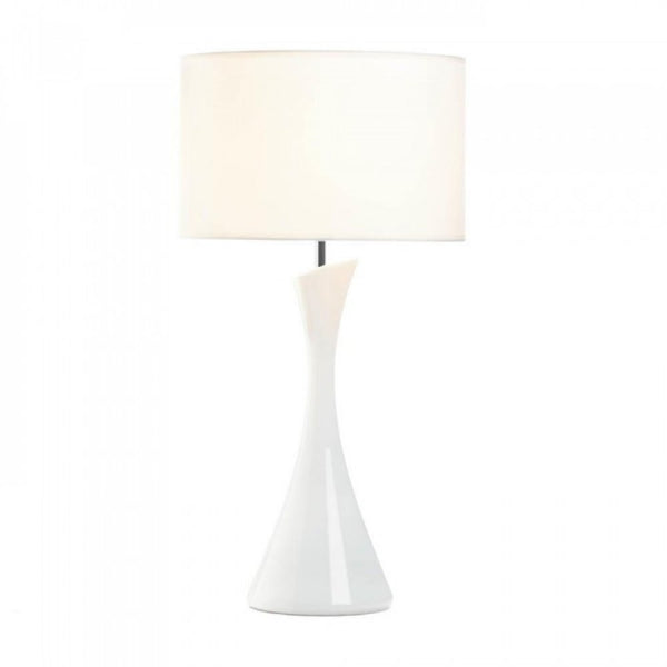 Sleek Modern White Table Lamp