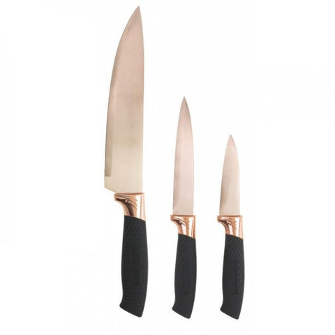 Copper Blade 3 Pc Knife Set