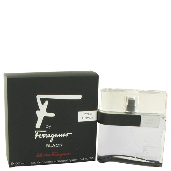 F Black By Salvatore Ferragamo Eau De Toilette Spray 3.4 Oz