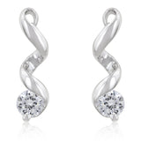 Solitaire Drop Earrings