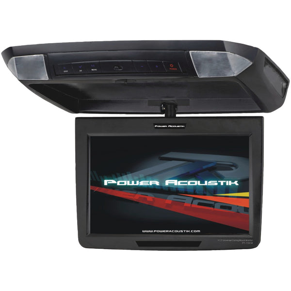 Power Acoustik 11.2" Universal Ceiling-mount Monitor With Ir Transmitter & 3 Interchangeable Skins