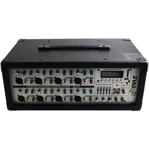 Pyle Pro 8-channel 800-watt Powered Mixer With Mp3 Input