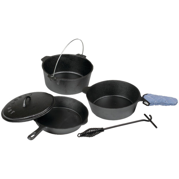 Stansport 6-piece Iron Cook Set