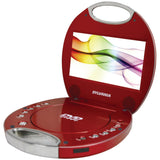 Sylvania 7" Portable Dvd Players With Integrated Handle (red)