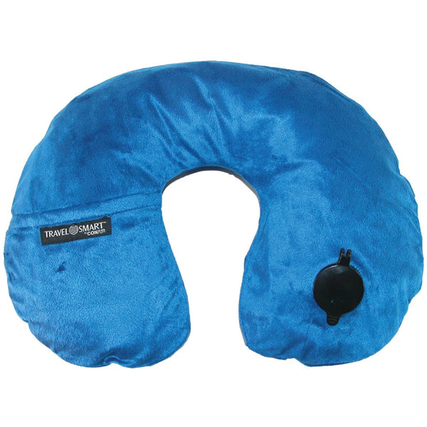 Travel Smart By Conair Ez Inflate Fleece Neck Rest (navy)