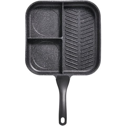 The Rock By Starfrit 11" 3-in-1 Breakfast Pan With Bakelite Handle