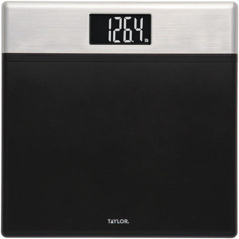 Taylor Precision Products Textured Black Digital Scale With Glass Core