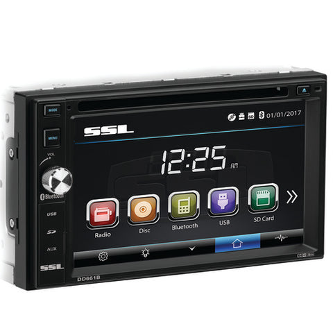 Sound Storm Laboratories 6.2" Double-din In-dash Touchscreen Multimedia Receiver With Bluetooth