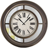 Westclox 22" Round Mirrored Wall Clock