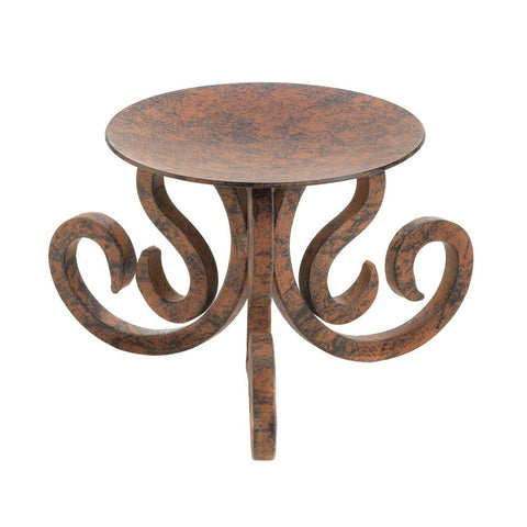 Rustic Scrollwork Candle Stand