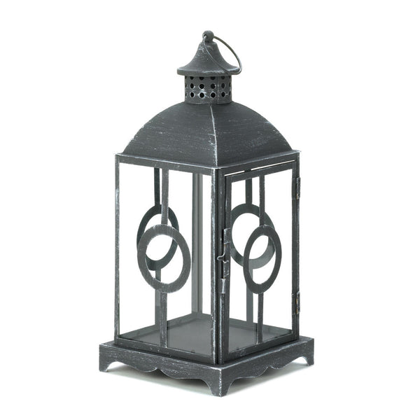 Charming Antique Distressed Grey Lantern