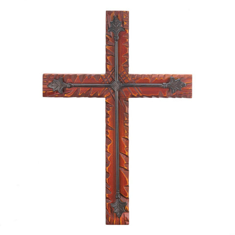 Wood And Iron Wall Cross