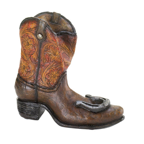 Lucky Cowboy Boot Wine Bottle Holder