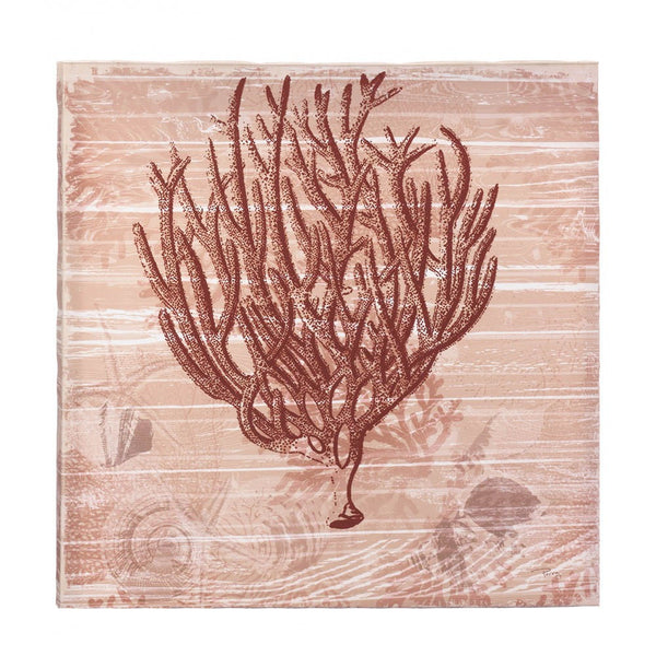 Seaside Coral Canvas Wall Art