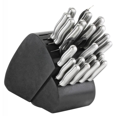 34-piece Knife Set - Steel Handles