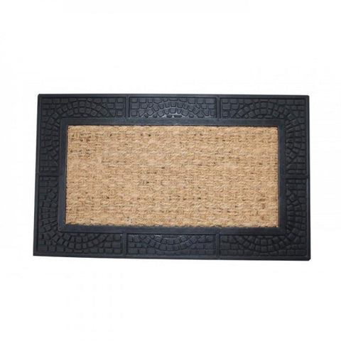 Welcome Mat With Reptile Texture Border