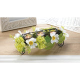 Blooming Faux Daisy Candleholder