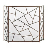 Modern Geometric Fireplace Screen