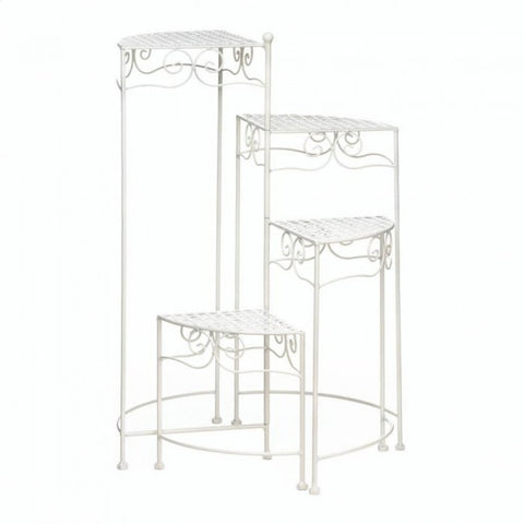 White 4-tier Plant Stand