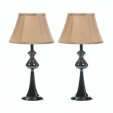 Black Plated Lamp Trio