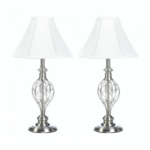 Scrollwork Design Lamp Trio