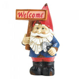 Welcome Gnome Solar Statue