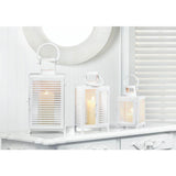 Small White Horizon Lantern