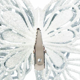 White Gem Butterfly Ornament Set
