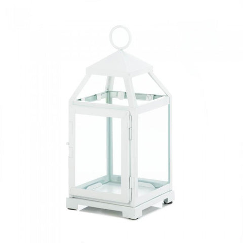 Medium  White Contemporary Lantern