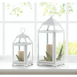 Medium  White Contemporary Lantern