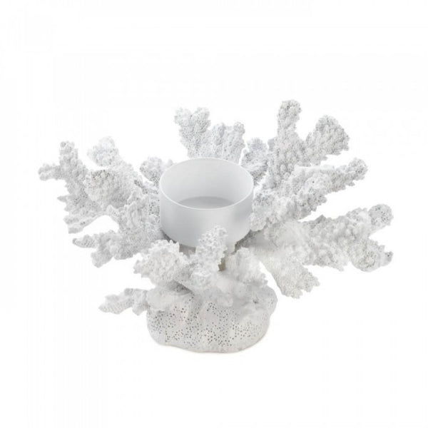 White Coral Candleholder