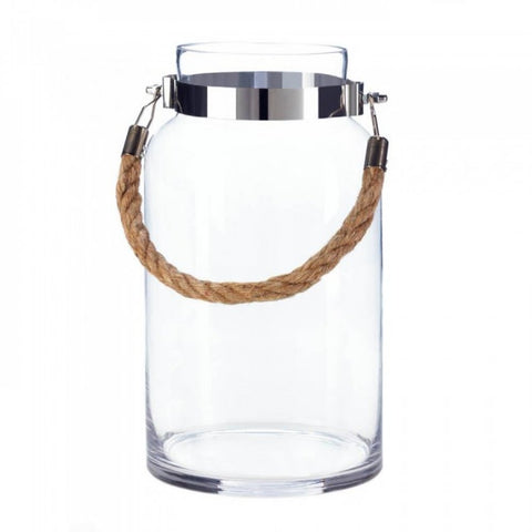 Large Hanging Glass Hurricane