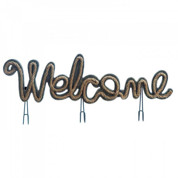 Welcome Sign With Hooks