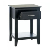 Black Crosstown Side Table