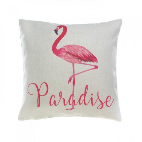 Flamingo Paradise Decorative Pillow