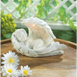 Solar Peaceful Cherub Figurine