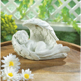Solar Peaceful Cherub Figurine