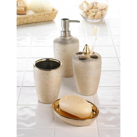 Golden Shimmer Bath Set