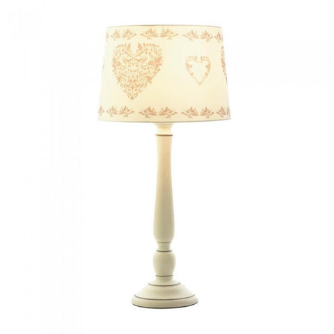 Vintage Hearts Table Lamp