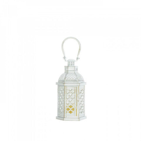 White Moroccan Glamour Lantern