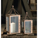 Rose Metal Frame Living Lantern