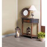 Wood Half-moon Hall Table