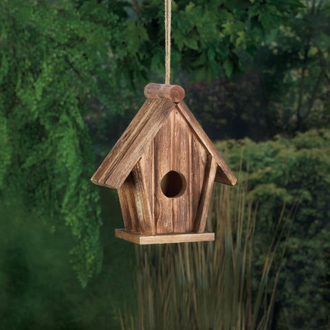 Classic Rustic Wood Birdhouse