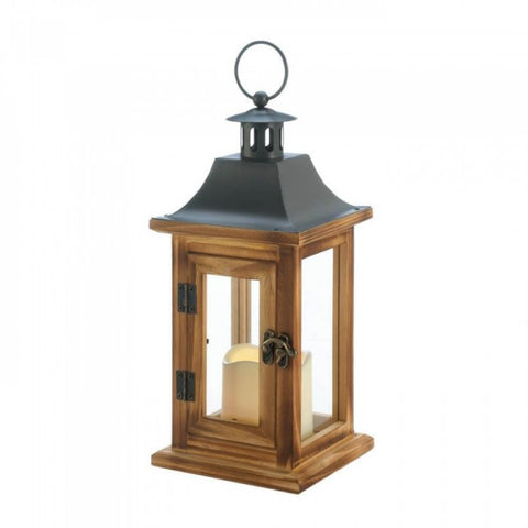 Classical Square Lantern With Led Candle