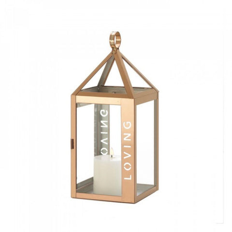 Rose Metal Frame Loving Lantern