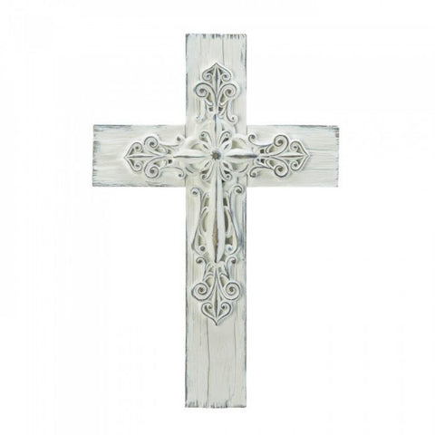 3-d Whitewashed Cross