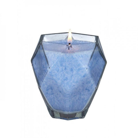 Blue Topaz Jewel Glass Candle