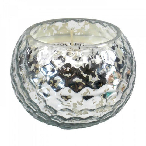 Silver-tone Honeycomb Scented Candle