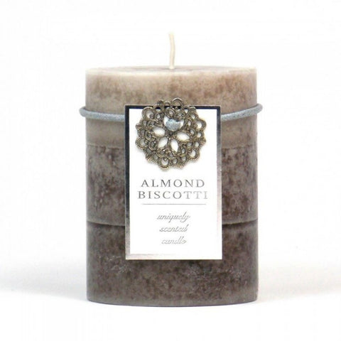 Almond Biscotti Pillar Candle 3x4